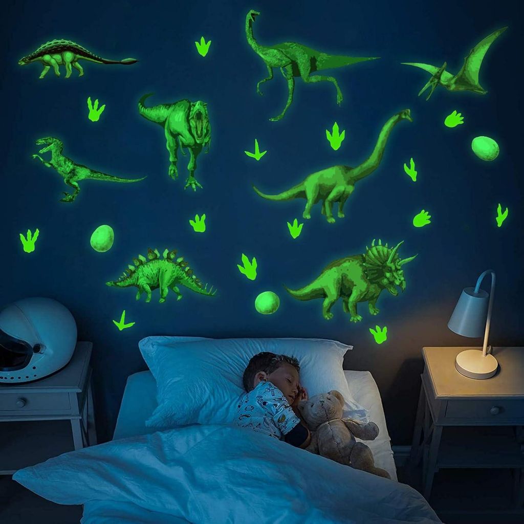Leuchtender Dinosaurier-Wandaufkleber für Kinder, Produktbild 