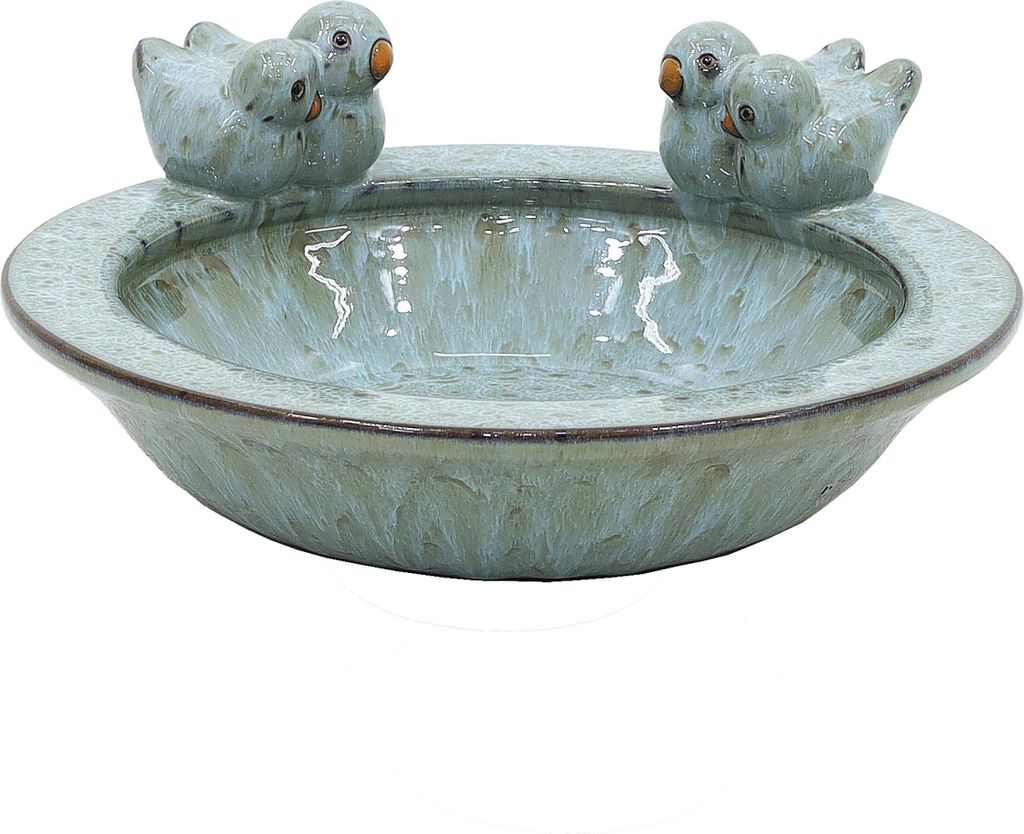 Dehner Vogeltränke, Ø 30.5 cm, Höhe 13.5 cm, Keramik, Produktbild 