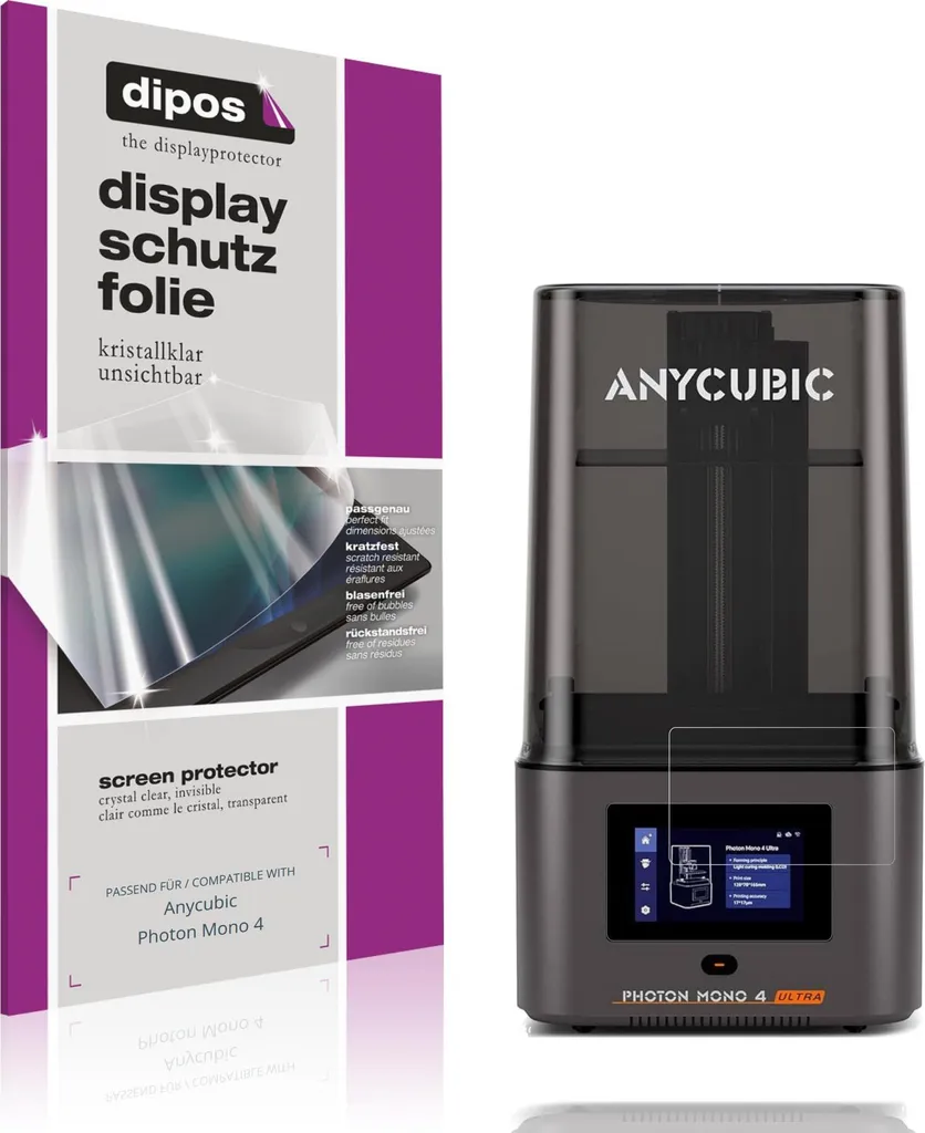Anycubic Photon Mono 4 Pellicola Protettiva 4x dipos Claro Display
