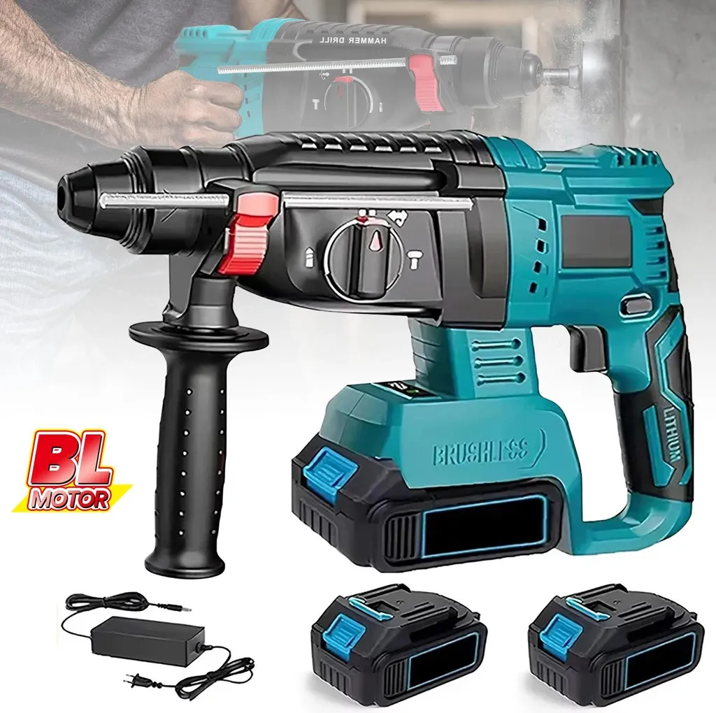 Perforateur burineur SDS-Plus 18V Brushless - Set complet avec batteries