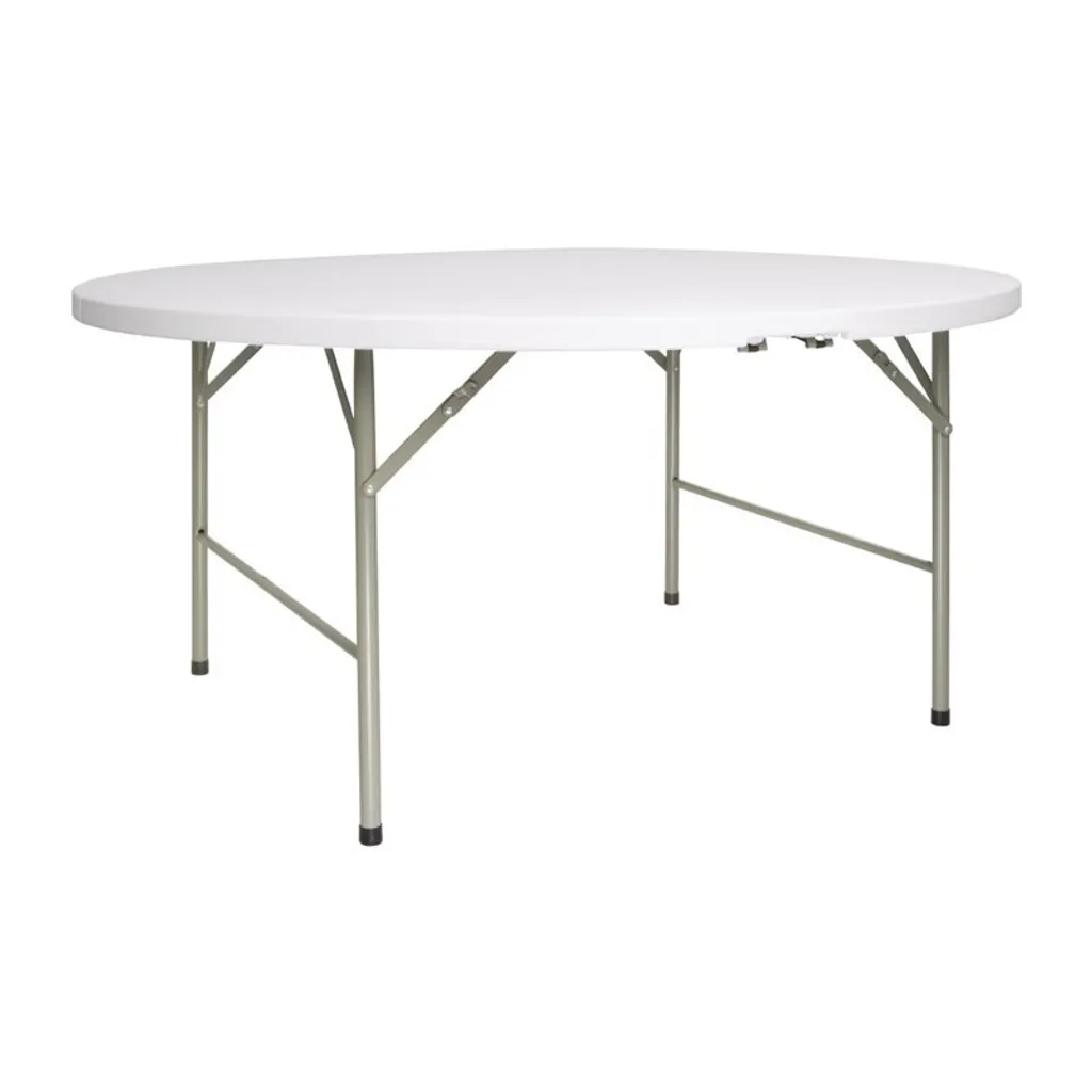 Table pliante ronde Bolero Ø 153 cm : gain de place et rangement facile