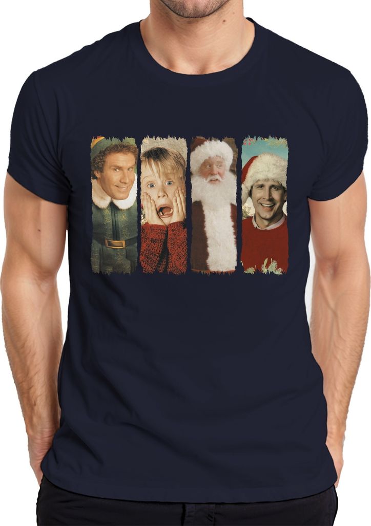 Weihnachtsfilme Vintage Retro Boys of Winter - Weihnachten Xmas Herren T-Shirt, Navy, S