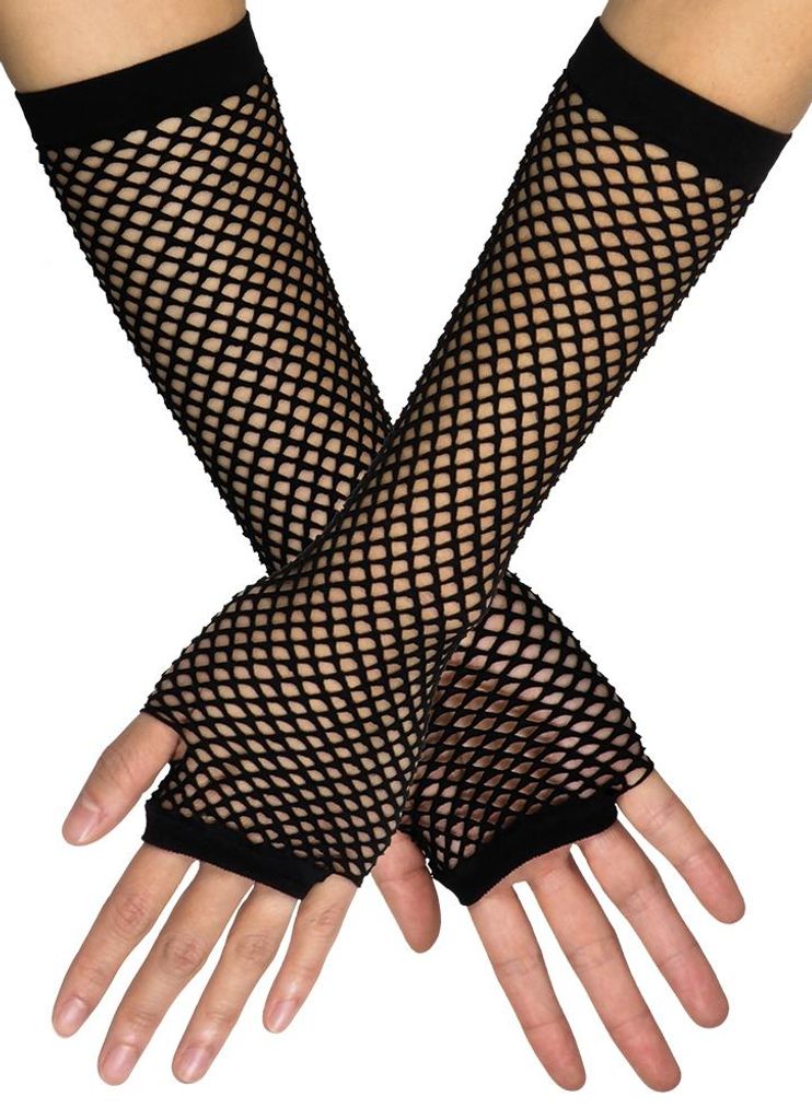 Boland 03060, Karnevalskostüm-Handschuhe, Erwachsener, Uni, Polyester, Schwarz, 58 g