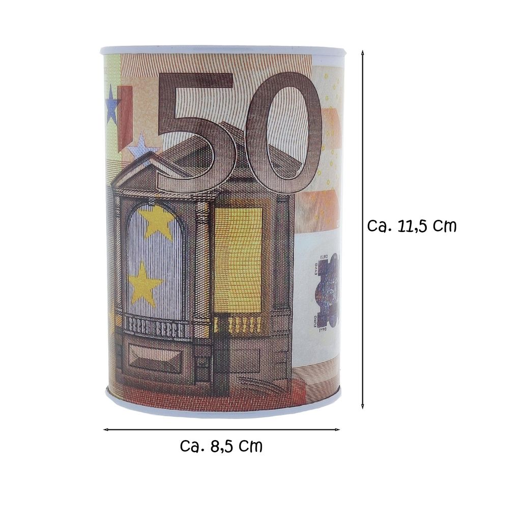 Spardose Im Euro Design Metall Blech Dose