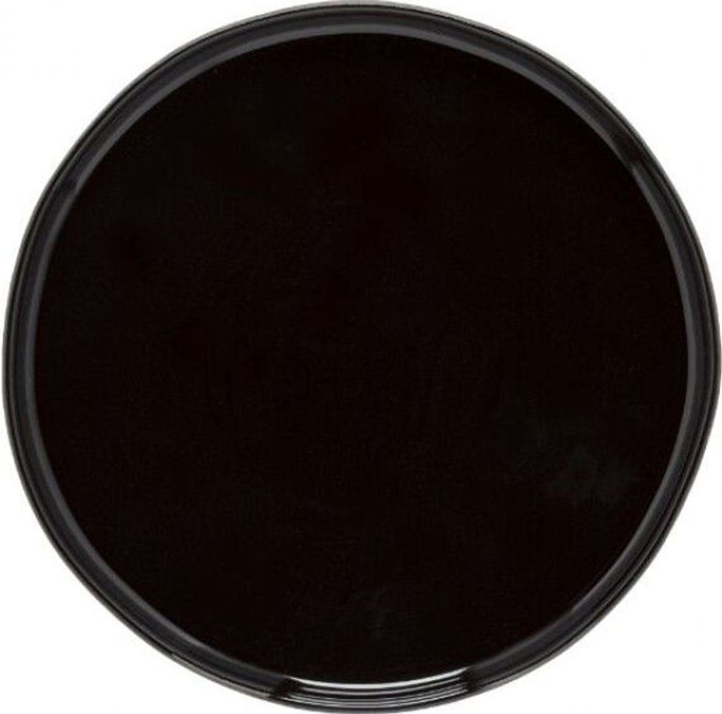 COSTA NOVA Lagoa Eco Gres Teller flach, black, ø: 162 mm