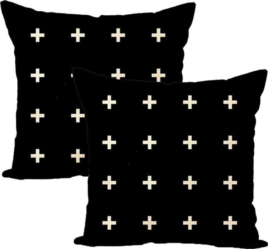 Kissenbezüge 45 Cm X 45 Cm, 2er-Set, Geometrischer Dekorativer Boho-Kissenbezug, Beige Leinen-Kissenbezug Für Sofa, Schlafzimmer, Zuhause, Terras...