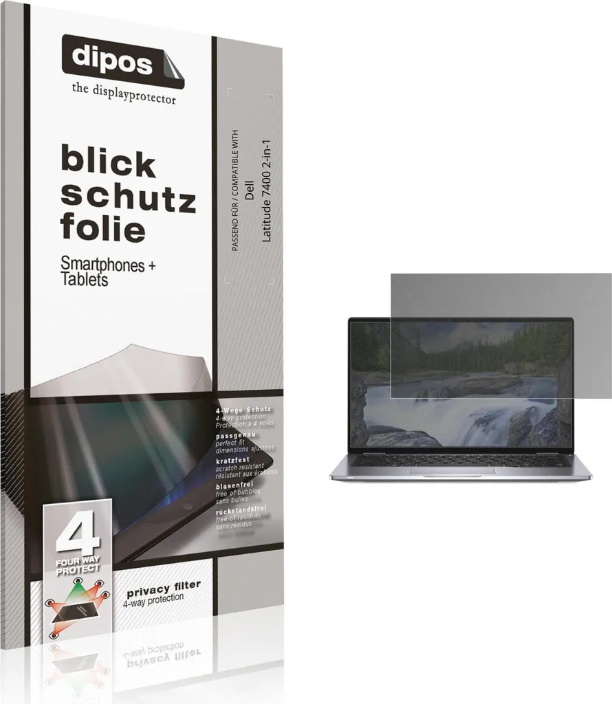 Pellicola Prottetiva per Dell Latitude 7400 2-in-1 Protezione Vista 4 modi dipos
