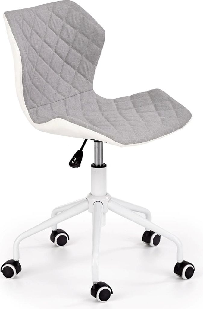 Halmar Kinderstuhl auf Rädern Matrix 3 - weiß grau