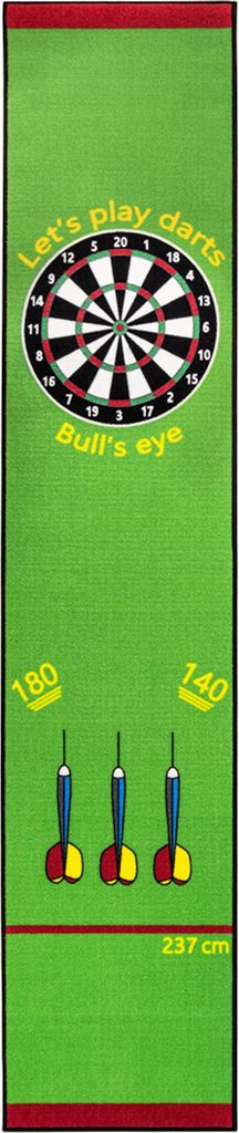 Kingpower Dartteppich mit Abwurflinie, Dart Zubehör mit Motiv, Dartmatte mit Oche, pflegeleichter Teppich rutschfest , Auswahl:Design 16 - 290 x 6...