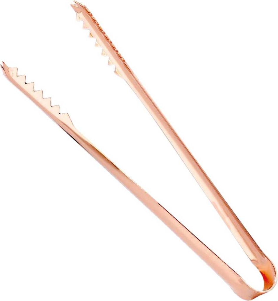 Eiszange aus Edelstahl kupferfarbene Zange / Barzange ca 16 cm