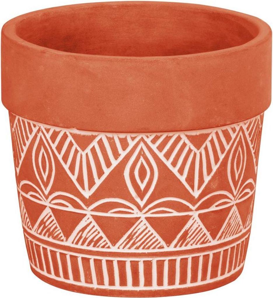 Pot de fleurs MagicHome, avec mosaique, terre cuite, Image du produit 