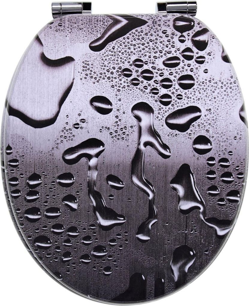 Bolt Edge, WC-Sitze mit Print – Soft-Close – Antibakteriell – Universal – 45,5 × 37,1 cm – WC-Sitz