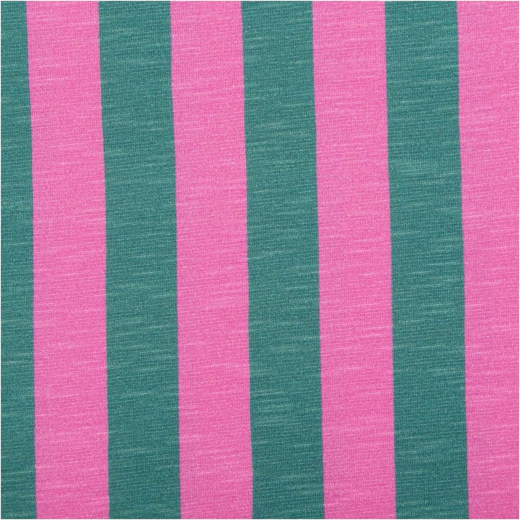 Viskose Stoff Meterware Slub Jersey Happy Stripes by Cherry Produktbild 