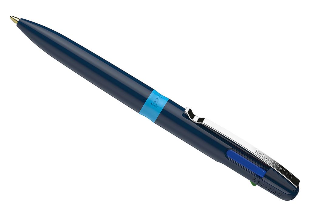 Stylo à bille quadrichromie Take 4 bleu Image du produit 