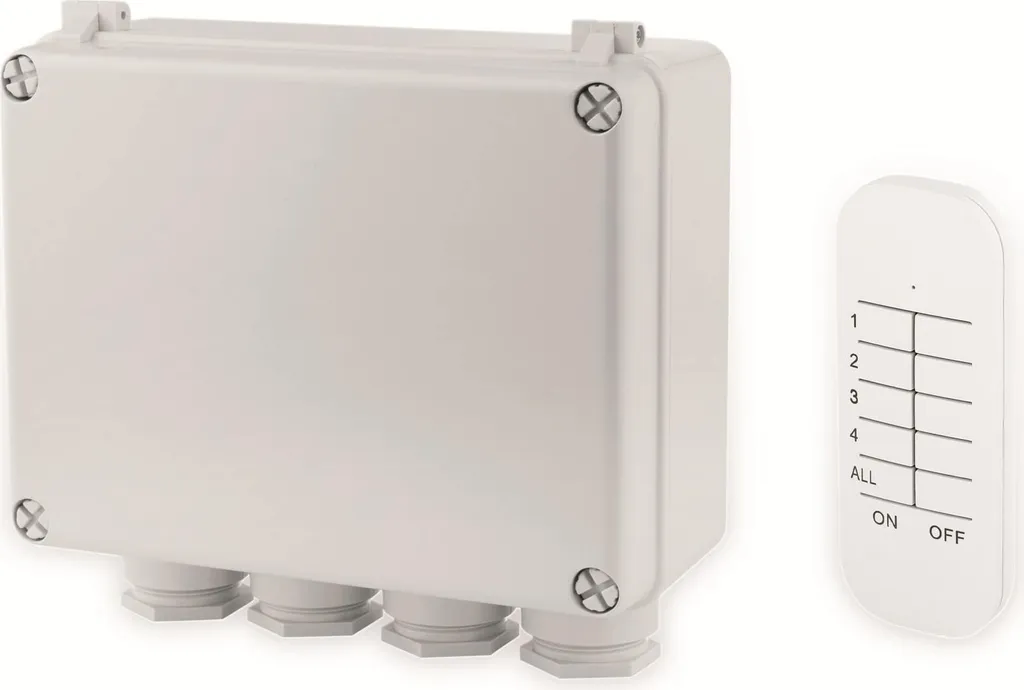 Interrupteur extérieur 3 canaux sans fil 400W haute résistance IP44