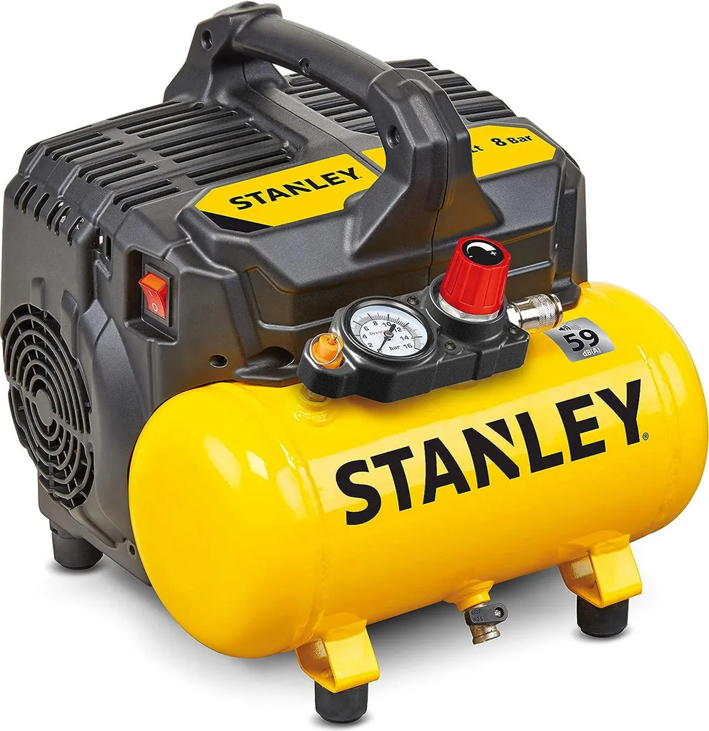 Fini le bruit avec le compresseur Stanley DST 100/8/6 silencieux 6L