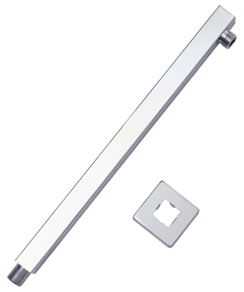 vidaXL Douchearm, vierkant, roestvrij staal, kleur zilver, Productafbeelding 