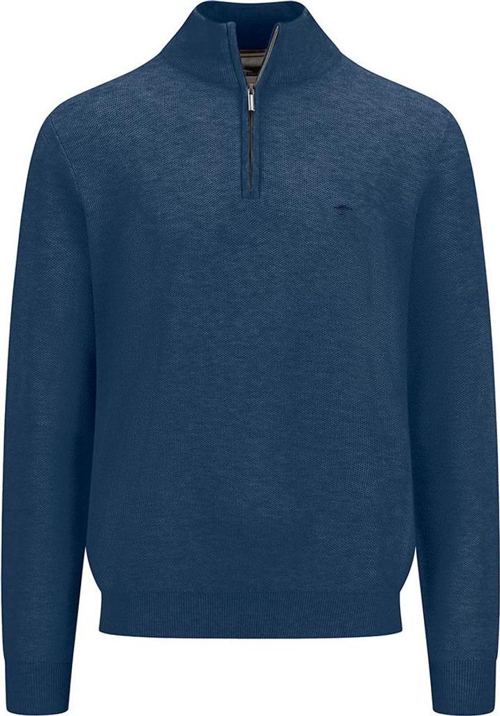 Fynch Hatton Structure Halbzippullover Blau 3XL Herren Blau 3XL