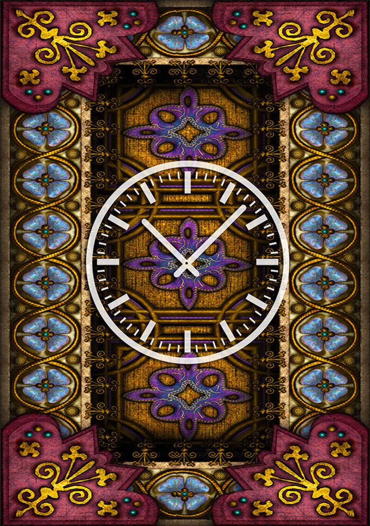 3834 Dixtime Designer Wanduhr, Wanduhren, Moderne Wohnraumuhr 50cm x 70cm