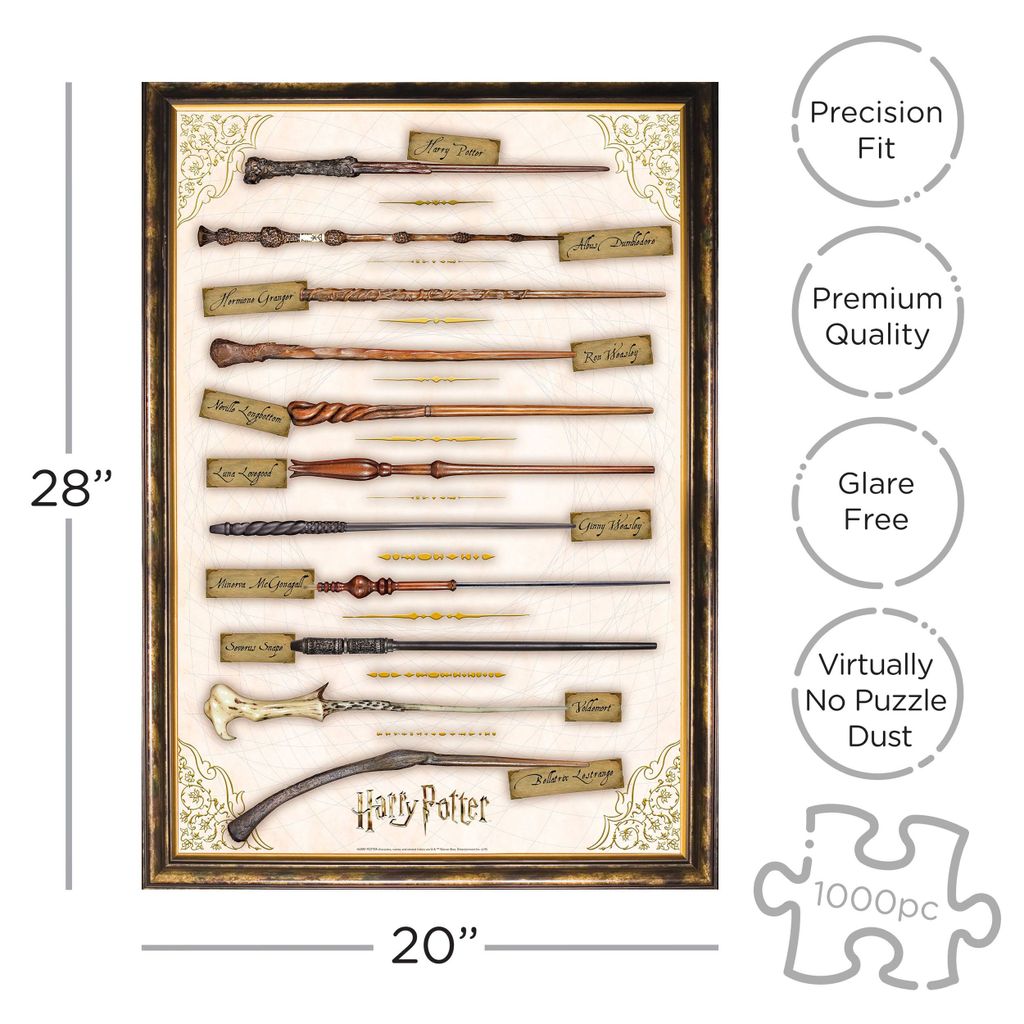 Aquarius Harry Potter Puzzle Zauberstäbe (1000 Teile) NMR65345
