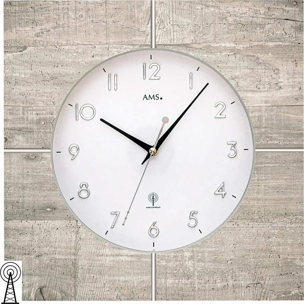 Décoration Murale AMS 5547 - Montre Salon et Bureau Style Scandinave