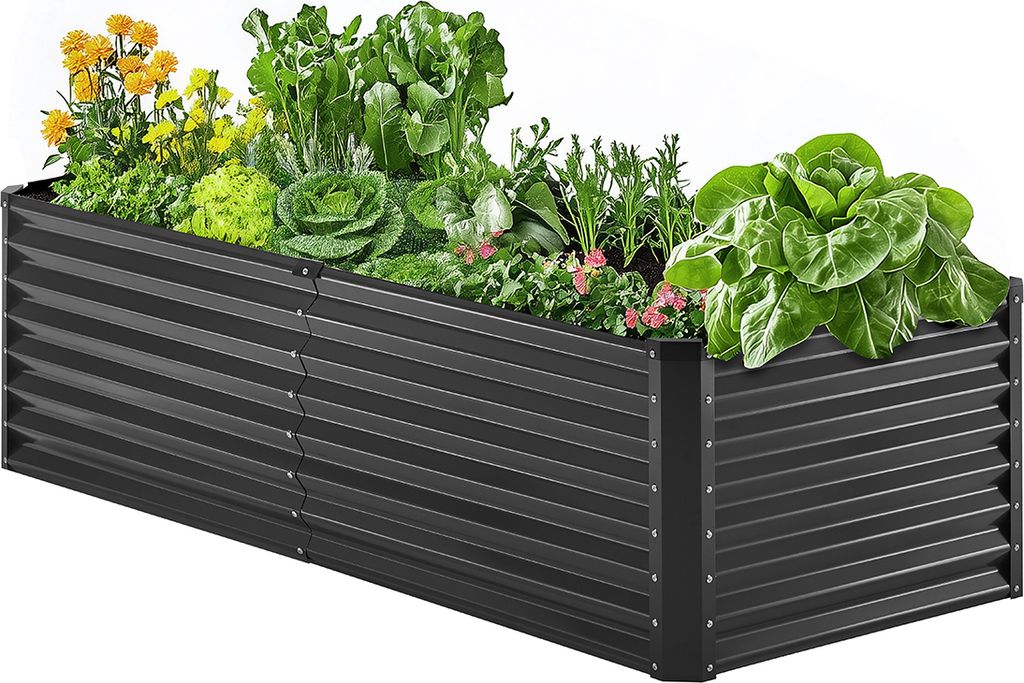 Kovová vyvýšená postel VEVOR 1800 x 895 x 600 mm. Obrázek produktu 