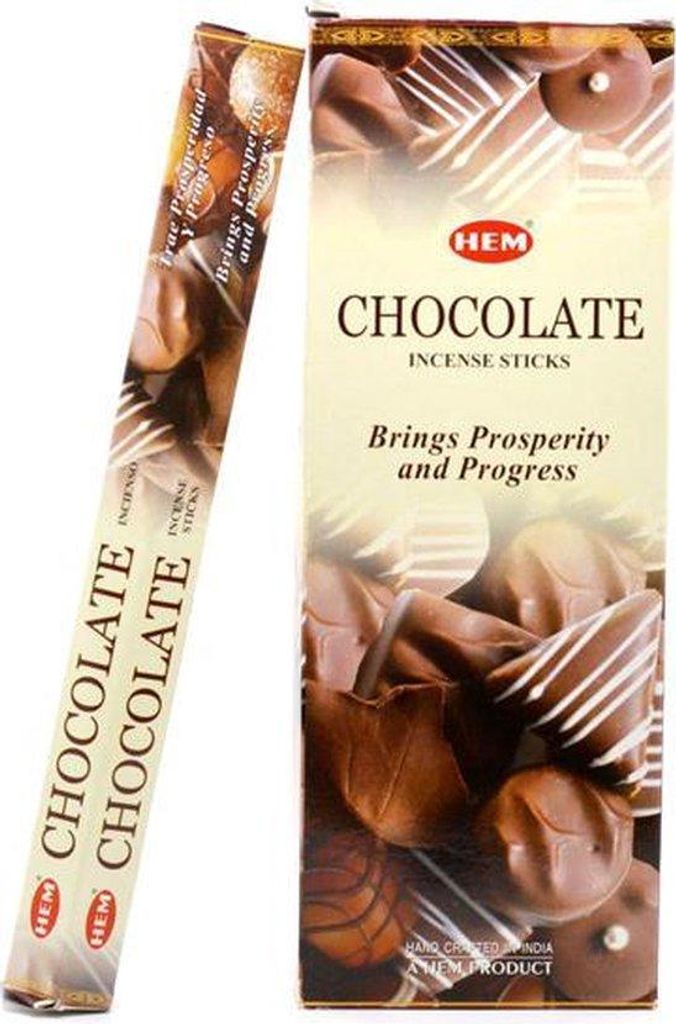 HEM Wierook - Chocolate - Slof (6 pakjes/120 stokjes) Produktbild 