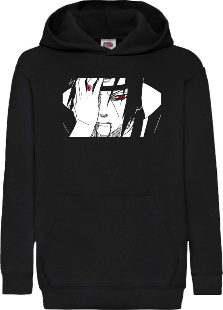 Kinder Kapuzenpullover Naruto Itachi Uchiha 02, 12-13 Jahr - 152 / Schwarz