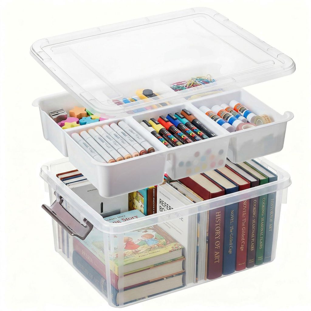 Baustofflagerboxen mit Deckschicht, multifunktionale Boxen aus robustem Material, stabile Kunststoffboxen, Lagerboxen für Baumaterialien, Arbeitsm...