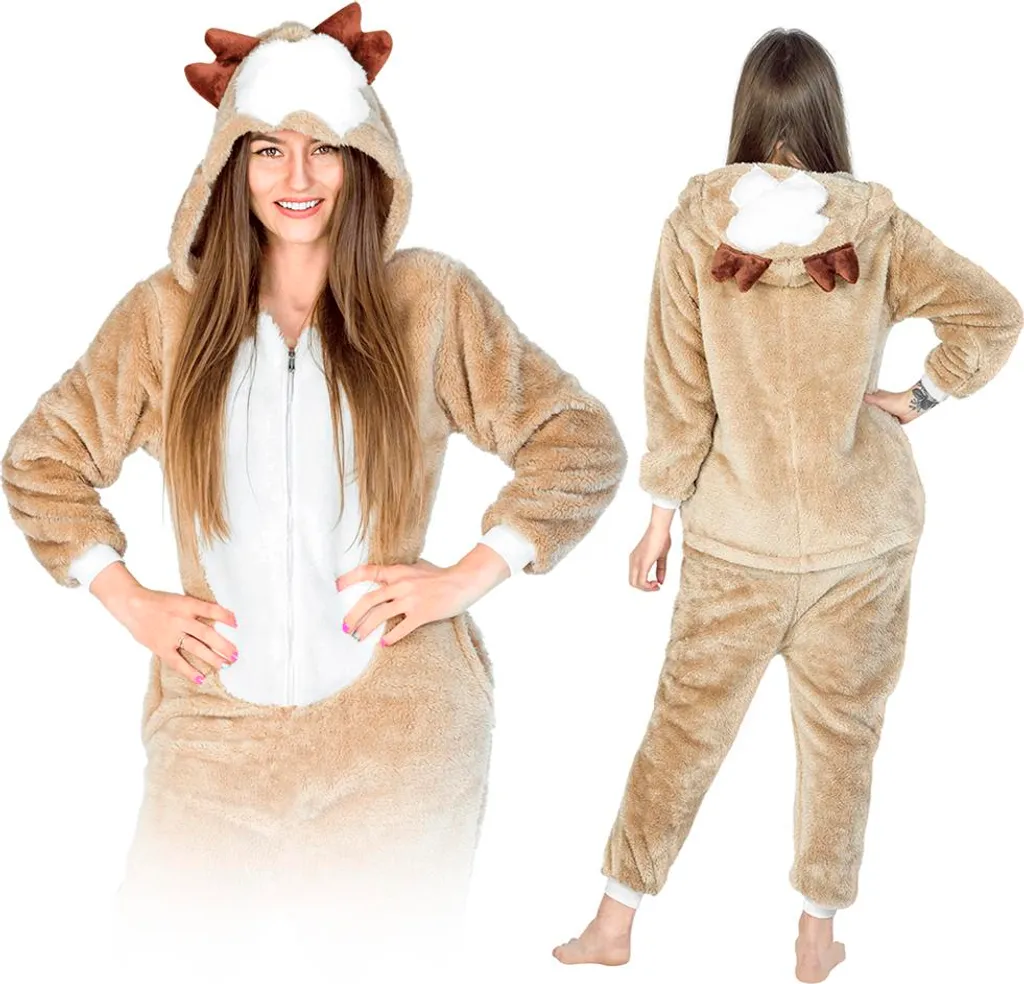 Combinaison Kigurumi Renne Foncé Homme - Pyjama 1 Pièce Confort