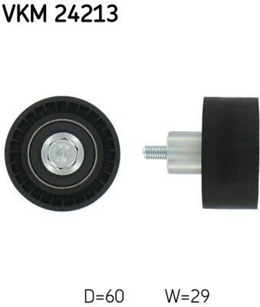 SKF VKM 24213 Umlenk-/Führungsrolle, Zahnriemen OE 1095025 kompatibel mit Cougar, Focus, Maverick, Mondeo, Tourneo, Transit, Tribute