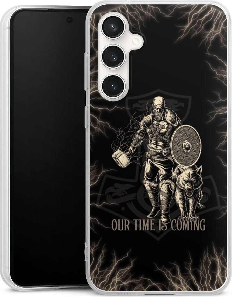 DeinDesign Handyhülle für Samsung Galaxy S23 FE Silikon Hülle Case Smartphone Schutzhülle Serienmotiv Vikings Wikinger