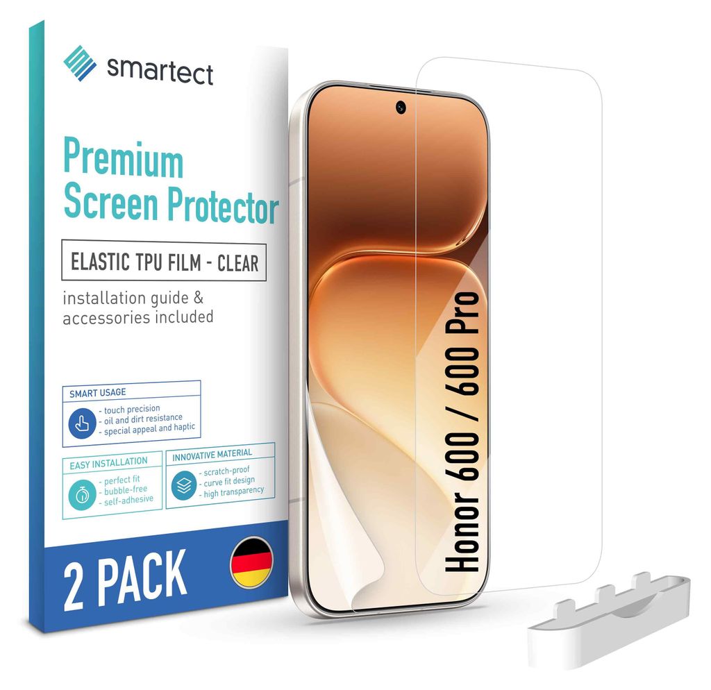 2x TPU Schutzfolie Klar für Honor 600 / 600 Pro Produktbild 