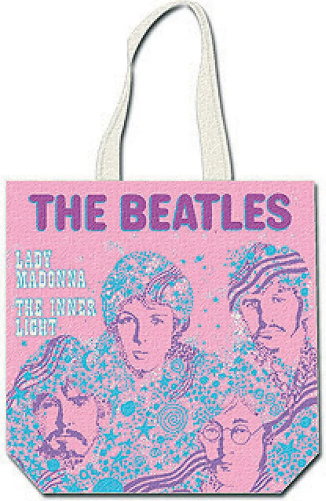 Tote Bag Beatles Lady Madonna Rosa/Blu | Accessorio Must-Have 2026