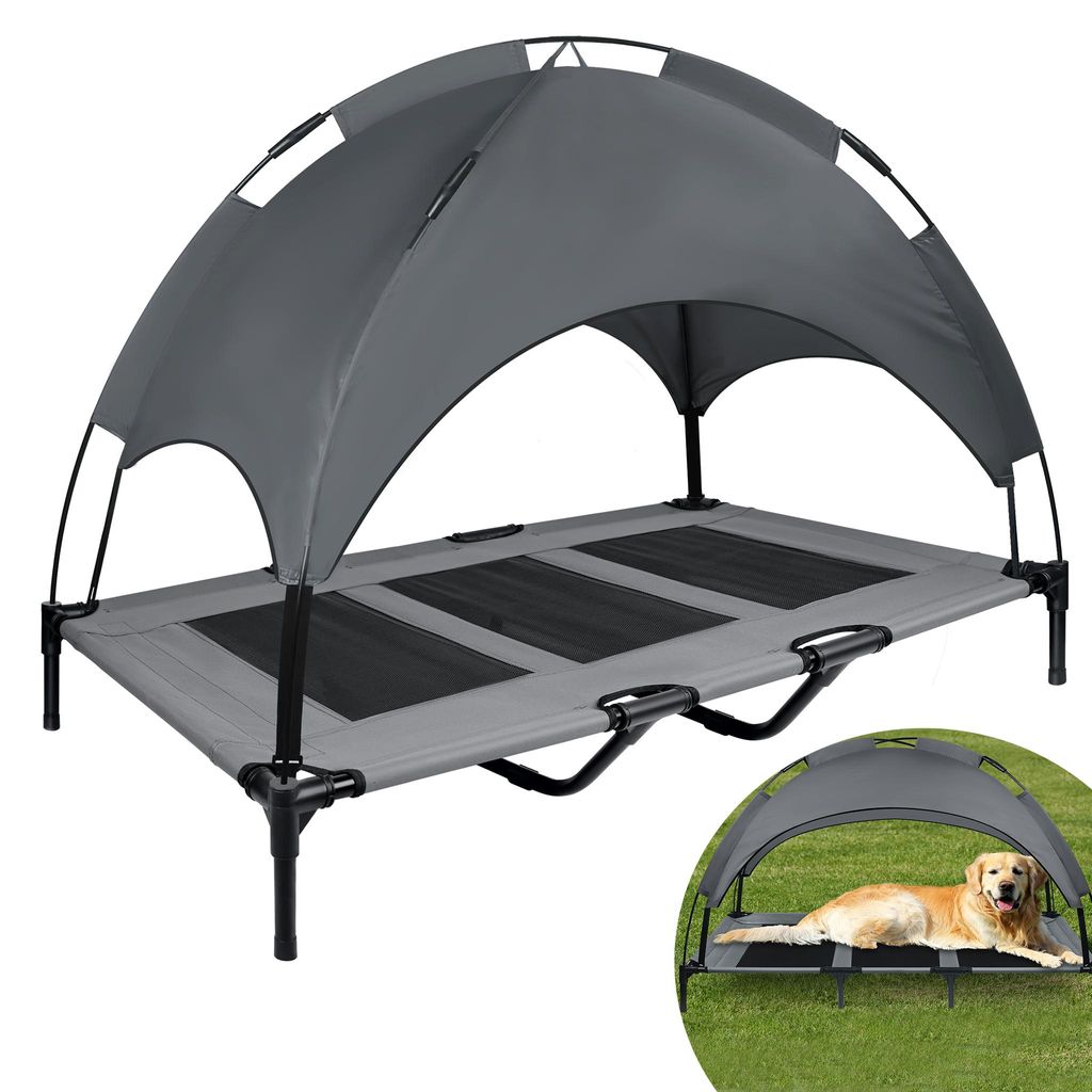 UISEBRT Hundebett mit Dach Sonnenschutz XL 122x92x102cm Produktbild 