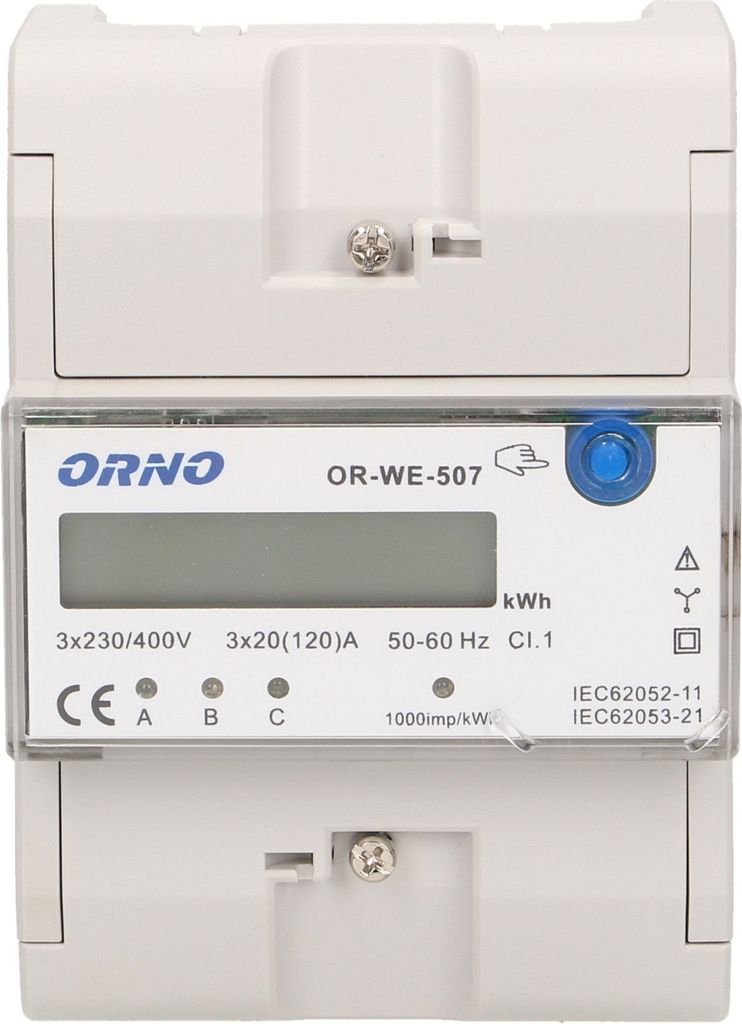Orno OR-WE-507 3-Phasen-Stromzähler Produktbild 