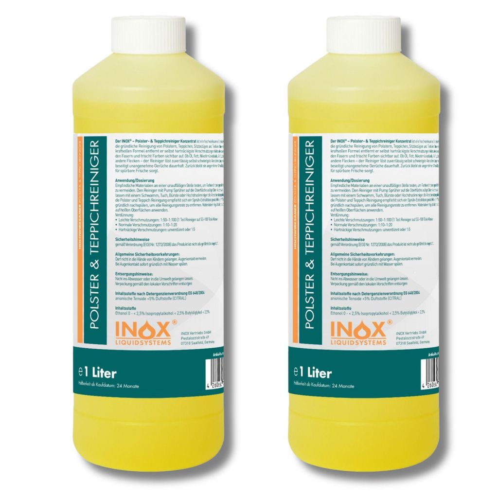 INOX® 2x1L Polster- & Teppichreiniger Konzentrat – Produktbild 