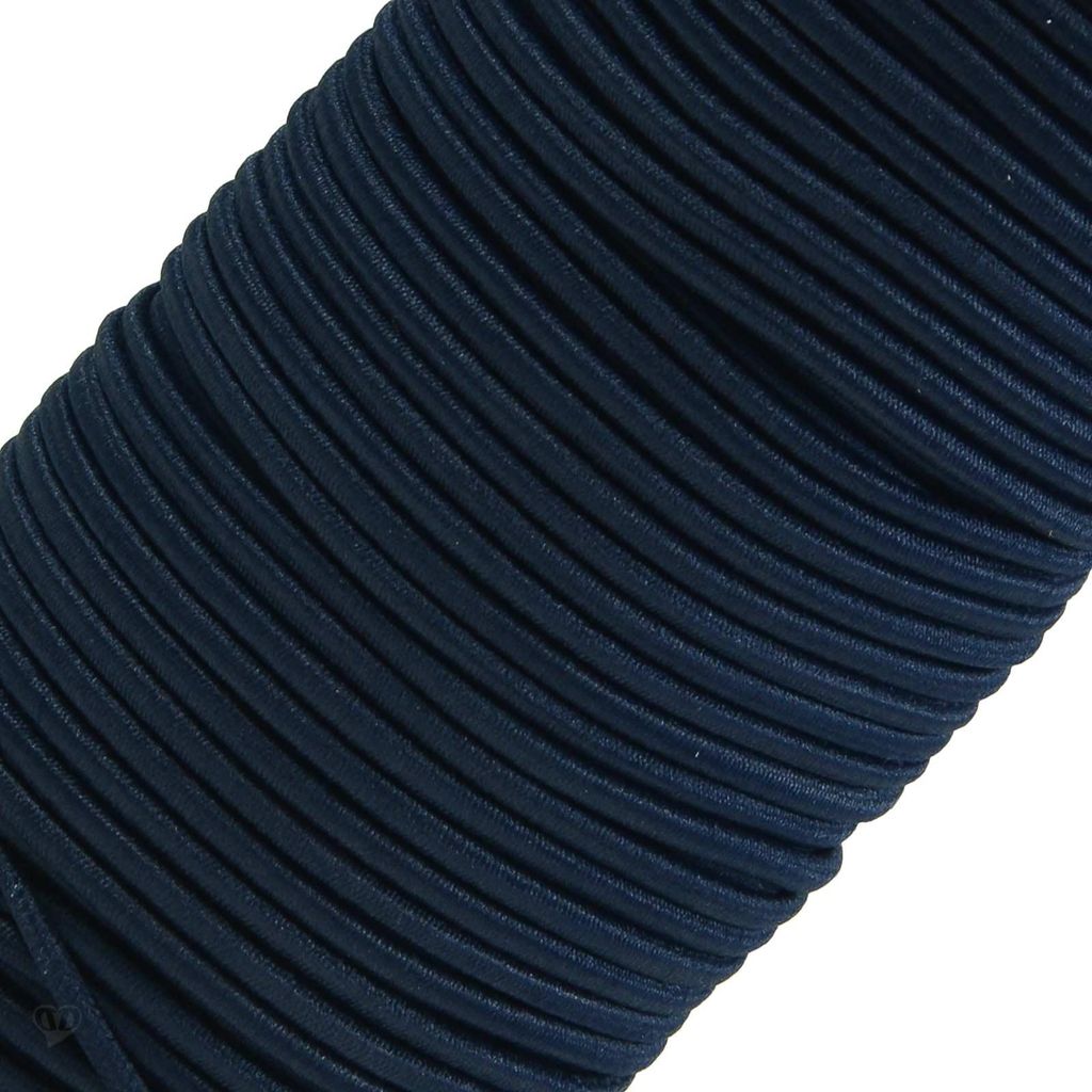 50m extra starke Gummikordel Gummischnur 3mm, stahlblau