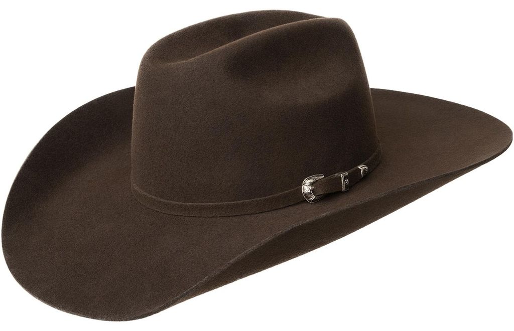 Bailey zeitloser fester Westernhut "Luzerne" aus 100% Wolle, braun, Gr. 7 1/4 (L/58)
