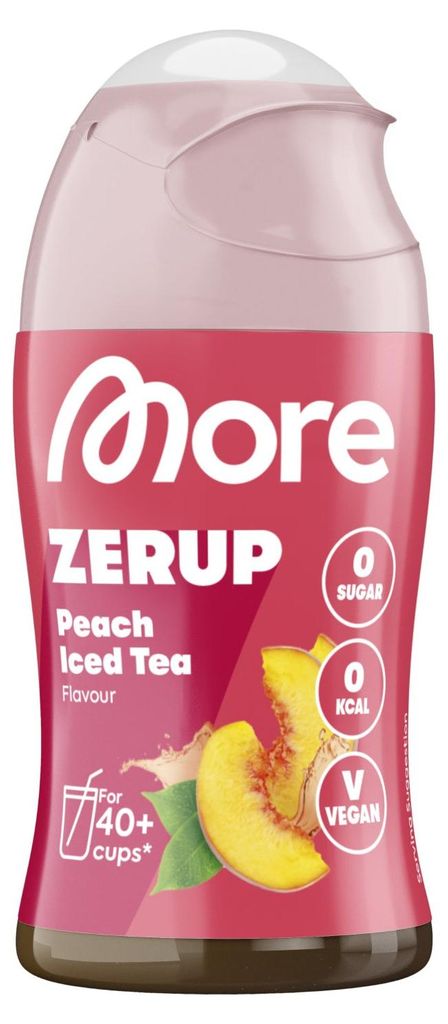 MORE Zerup - Zero Sirup Peach Iced Tea I 65 ml Produktbild 