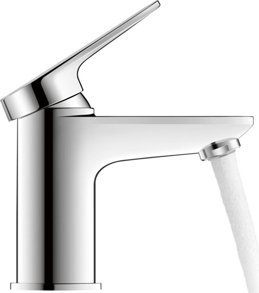 Duravit Wave Einhebel-Waschtischmischer, Ausladung 95 mm, ohne Ablaufgarnitur, WA1010002010