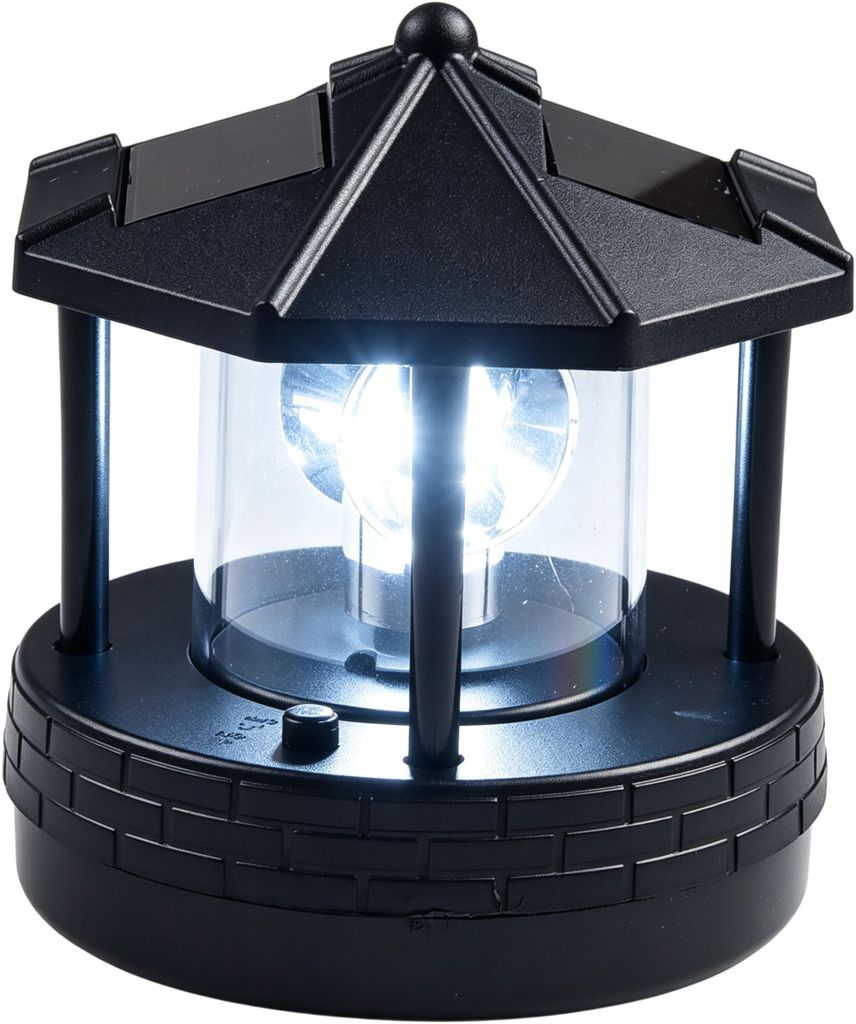 Außenleuchten, Solar leuchtturm, Leuchtfeuer Turm, Produktbild 