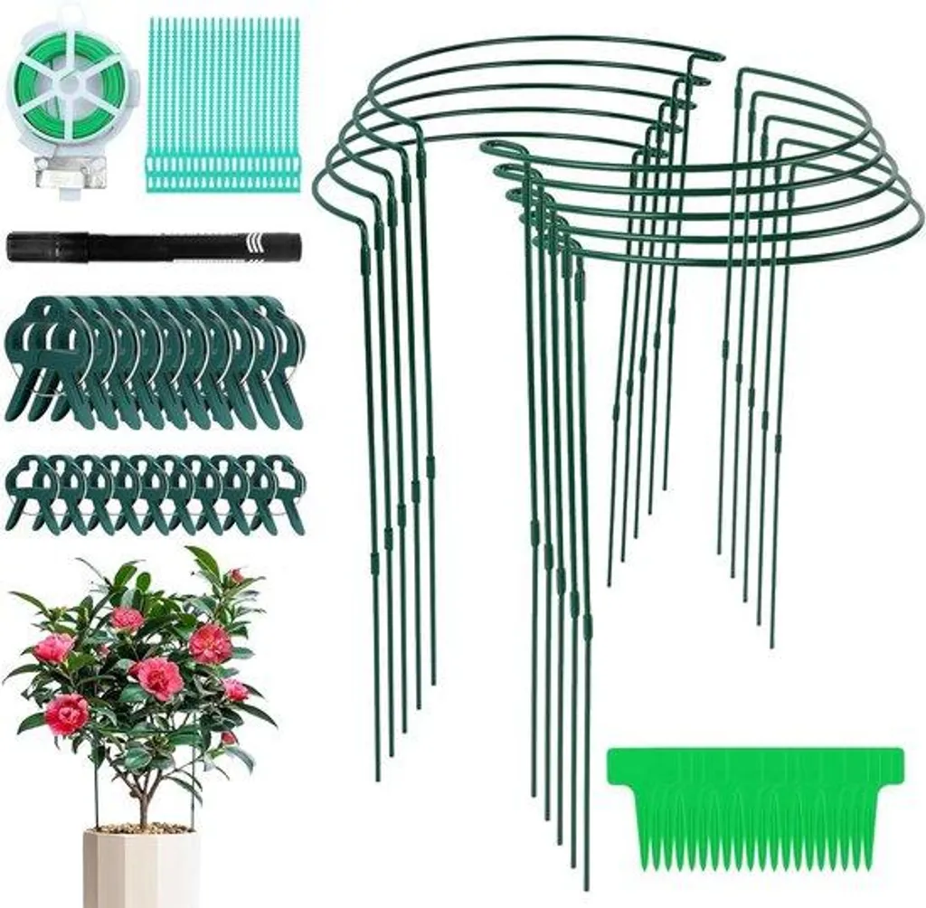 Support de plante en métal ajustable 40 cm haute durabilité - Pack de 10