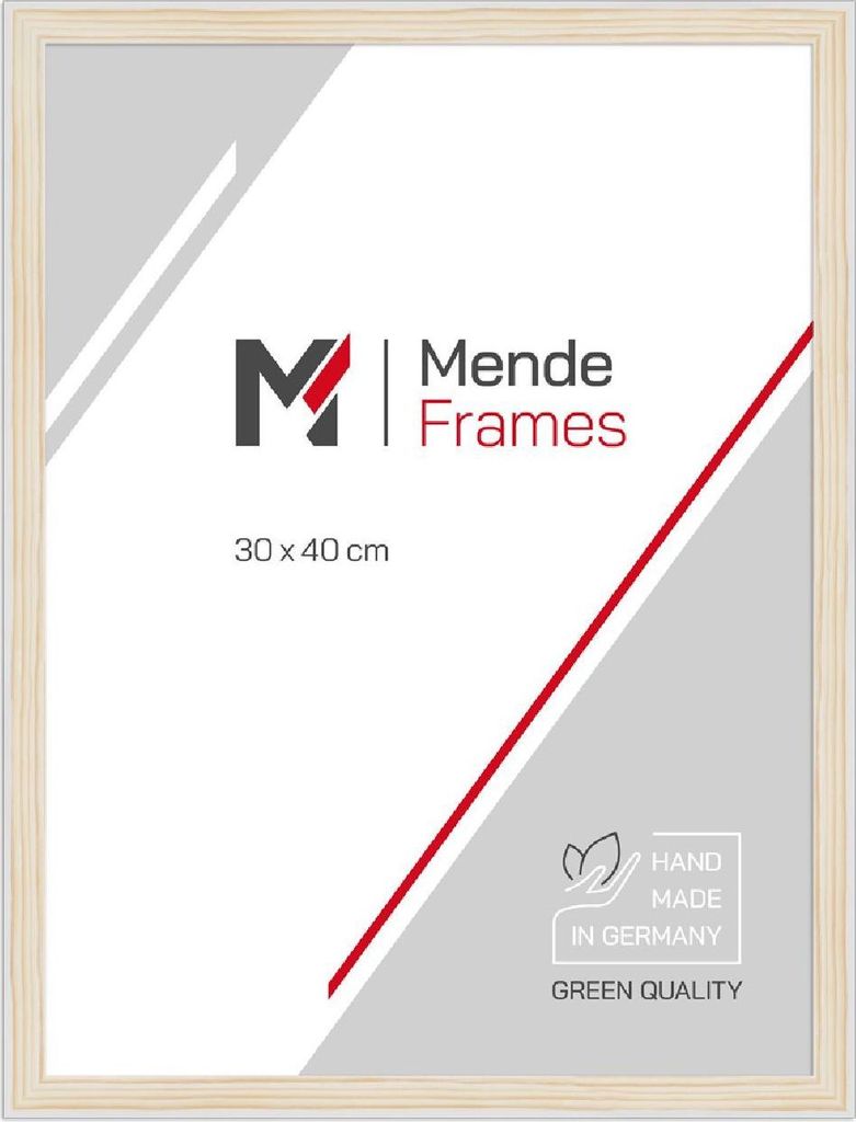 MendeFrames H080 Fotorahmen aus Naturholz 10x13 cm mit Antireflexionsglas