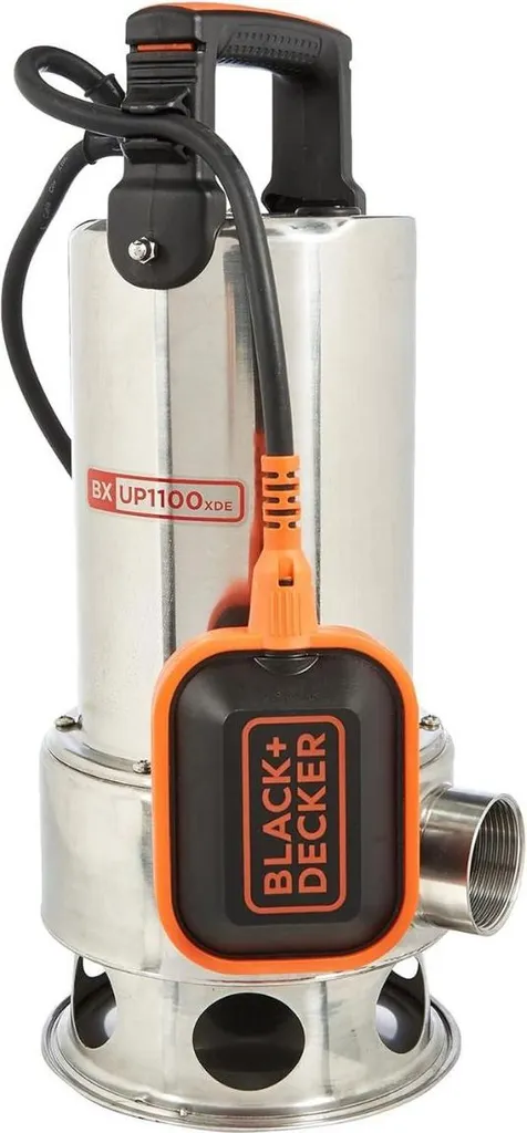 Pompe à eau 1100W débit 16500 l/h Black+Decker hauteur de levage 10.5m