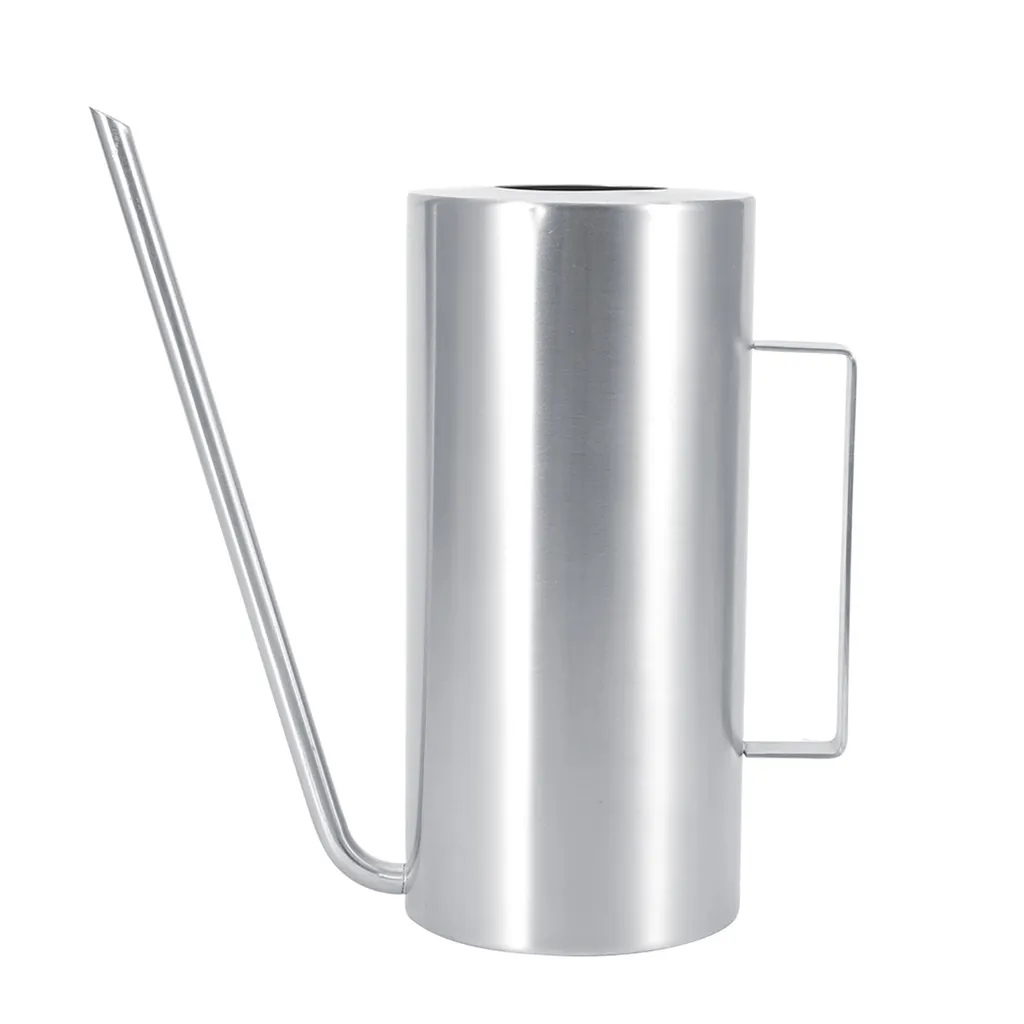 Arrosoir inox 1,5L anti-fuite avec long bec pour arroser sans éclabousser