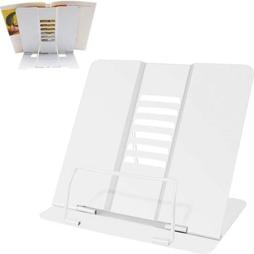 Table de lecture blanche pour étudiant et bureau, format portable léger