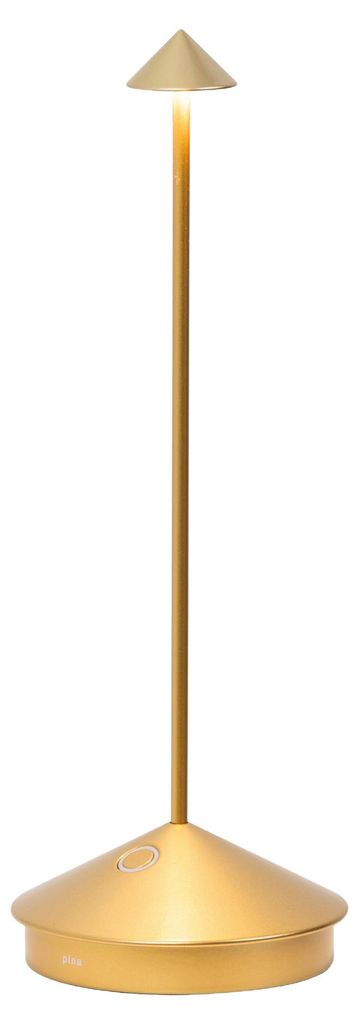 Lampa stołowa LED Pina Pro Gold z możliwością ładowania i Zdjęcie produktu 