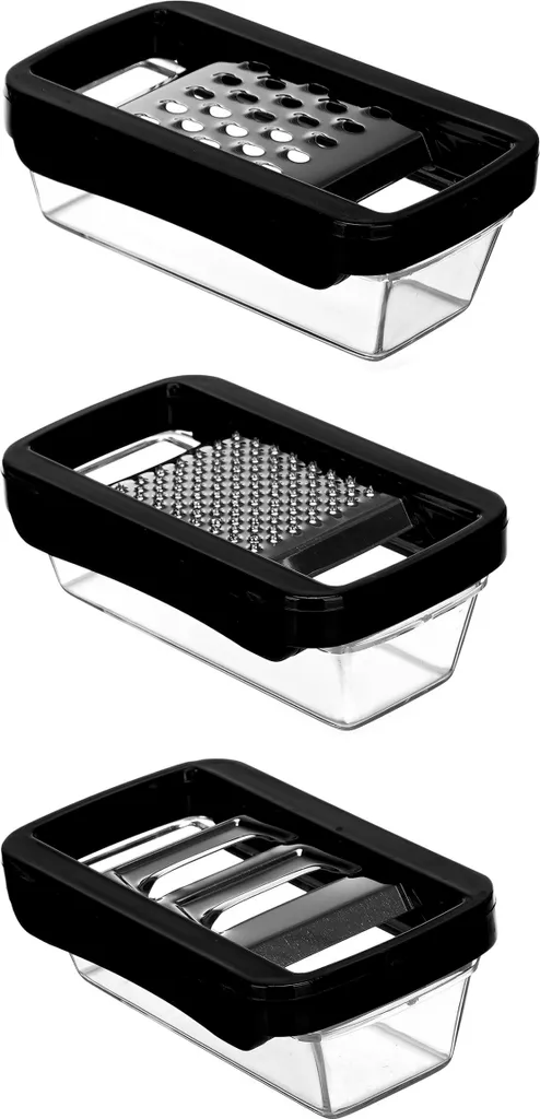 Grattugia con Contenitore 3 Lame Acciaio Inox | Offerta Casa Italiana