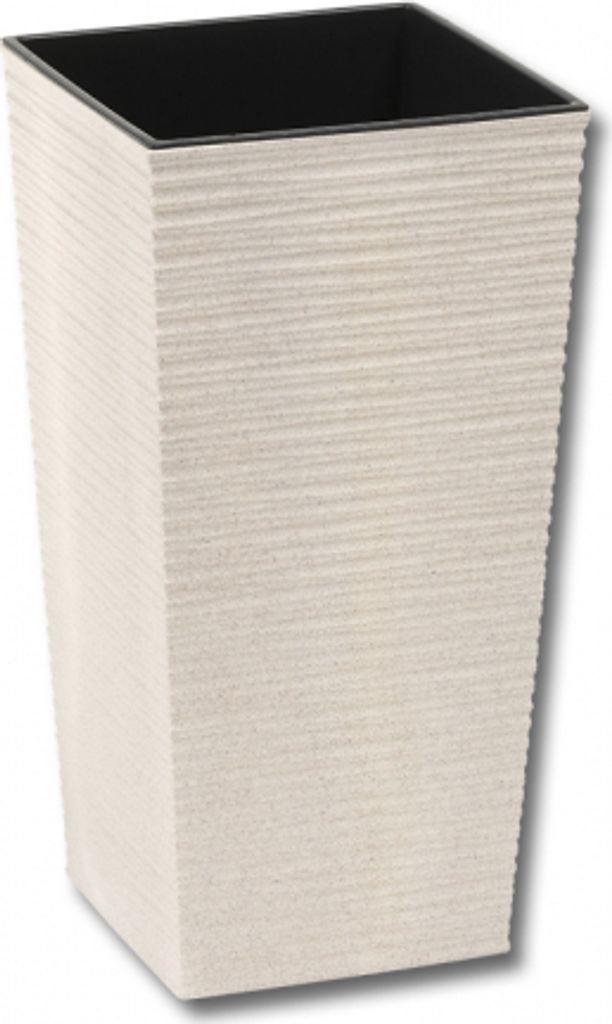 LAMELA Blumentopf FINEZIA ECO DLUTO – Rillenstruktur 25 x Produktbild 